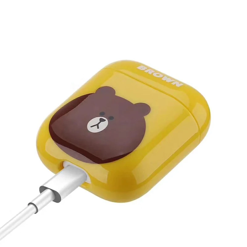 Airpod чехол с милым рисунком для Apple аксессуары airpods airpod 1 2 TWS Bluetooth коробка наушников