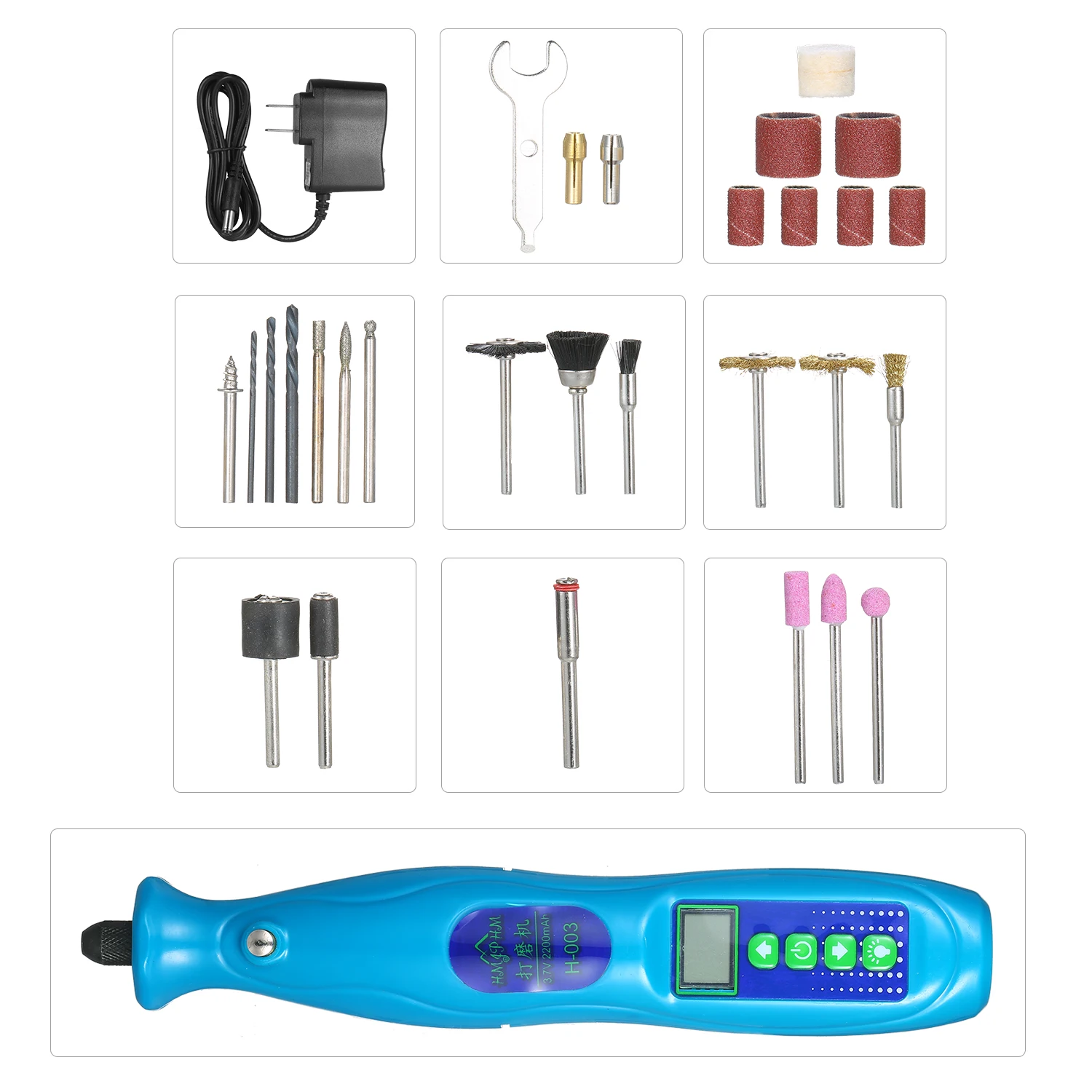 

Electric Grinder Set Speed Adjustable Digital Lighting Electric Grinder Electric Engraving Pen DIY Set sanding grinding machine