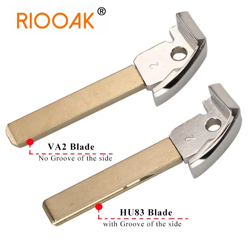 

HU83 / VA2 Emergency Insert Key Blade Car Key Blank Replace For Peugeot 208 308 508 3008 Citroen C4 DS4 DS5