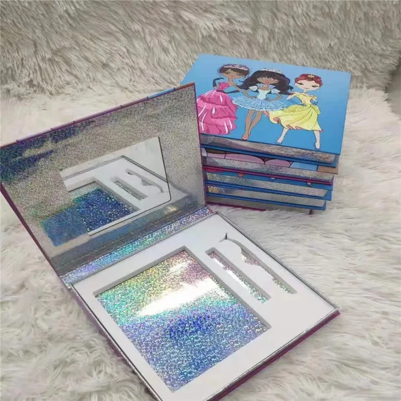 

Luxury Black Eyelash Box With Gloss Business Name Wholesale Mink Eyelashes For Small Business Custom Lashbox Packaging With Logo