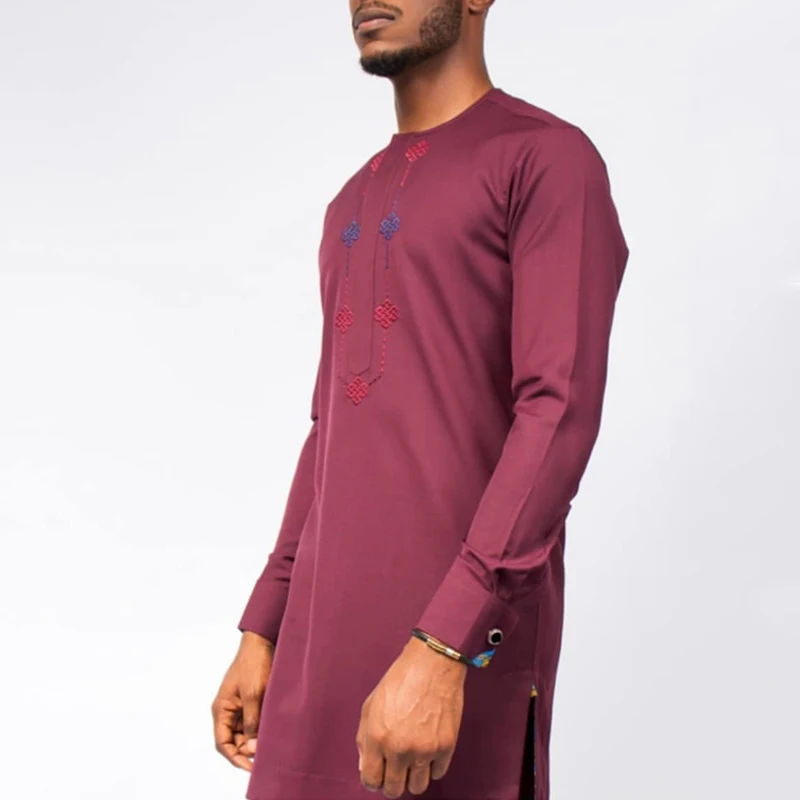 Африканская мужская одежда H & D Дашики рубашка с длинным рукавом и брюки комплект