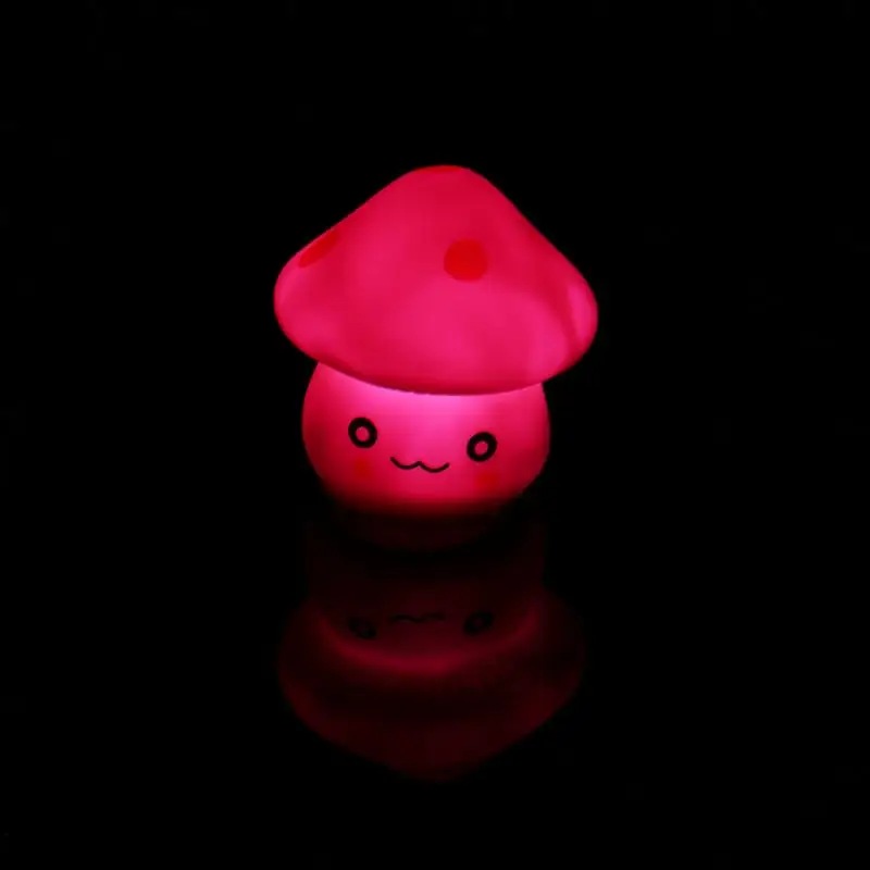 

Mushroom Night Light Colorful LED Child Bedroom Desk Bedside Table Lamp Cute Lamp For Baby Kids Christmas Holiday Romantic Gifts