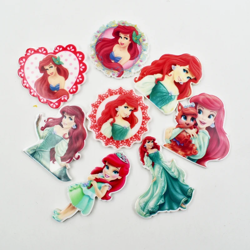 Mixed 12pcs Принцесса слизи амулеты аксессуары для волос шпильки украшения DIY Ювелирные изделия милые девушки смолы слизи амулеты - Окраска металла: Mixed 12pcs