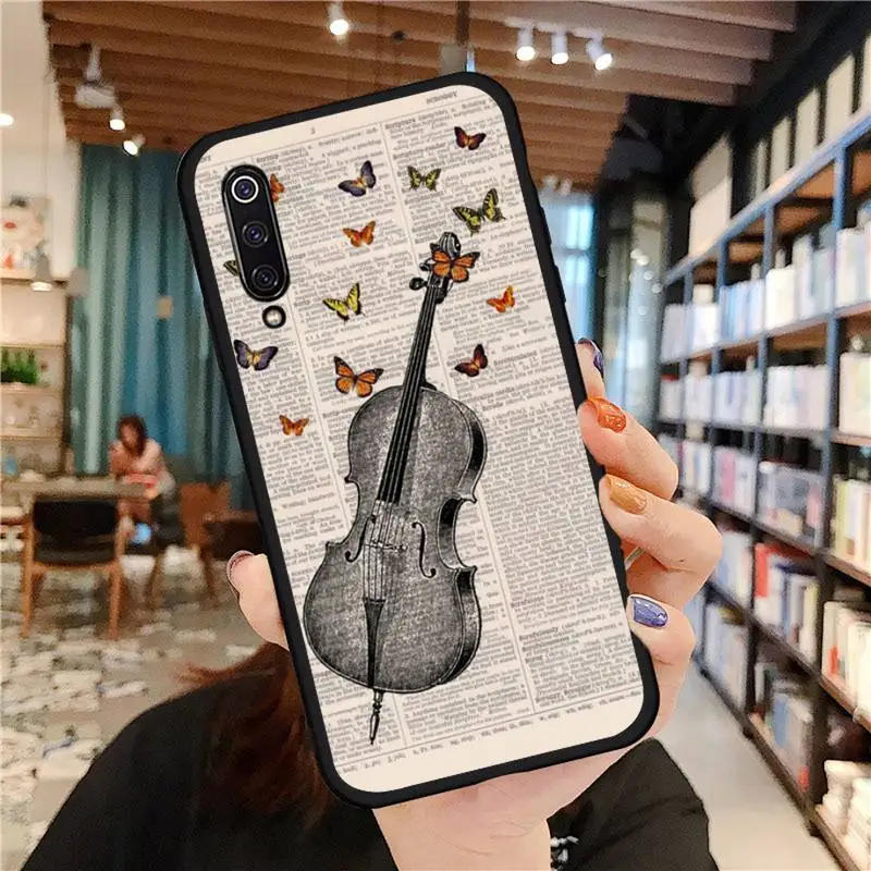 

Music Violin dance piano papaer Phone Case For Xiaomi Redmi 7 9t 9se k20 mi8 max3 lite 9 note 8 9s 10 pro