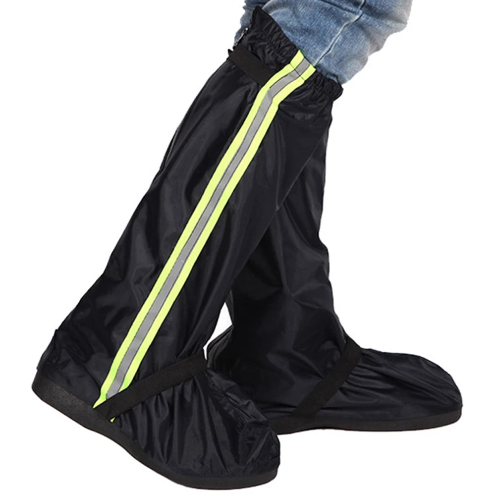 

Men Women Reusable Outdoor Adults Motorcycle Rain Boot Oxford Cloth Long Bike Cycling Protectors Waterproof Shoe Cover Non Slip