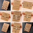 Новинка, открытые браслеты Doule Heart Sister, лучшая дружба навсегда, нержавеющая сталь, плетеный браслет ручной работы, подарок на день рождения, ювелирные изделия