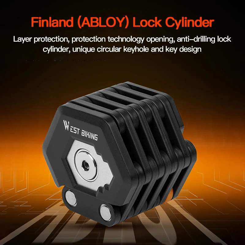 

Bicycle Lock Bike Chain Anti-theft Key Lock Mountain Bike Electric Bike Chain Lock Motorcycle Battery Car Folding Lock