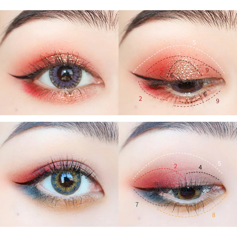 Cosmetics Makeup Set Lipstick Eye Shadow Mascara Full of Beginner Female Students Beauty Make Up Combination | Красота и здоровье