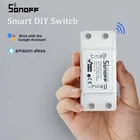 Умный мини-переключатель SONOFF Basic R2 с Wi-Fi, совместим с Google Home, Alexa, поддержкой приложения EWelink, беспроводная Автоматизация