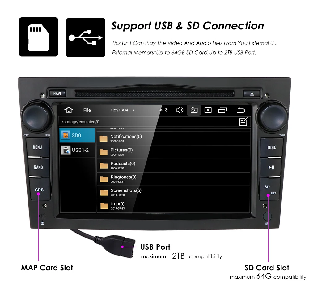 HD 1024*600 Восьмиядерный 2din Android 9,0 4G+ 64G Автомобильный dvd-плеер для Opel Corsa Vectra C D Meriva Vivaro Tigra Signum радио gps Navi