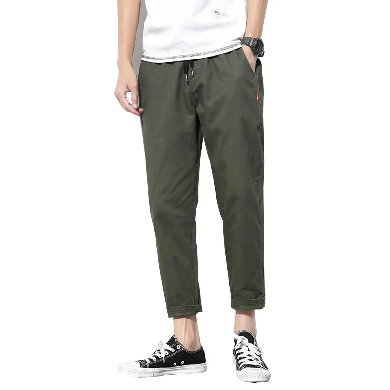 

Брюки-шаровары мужские, черные, хлопковые, удобные, летние, повседневные, уличные, свободные, японские, модные, спортивные штаны