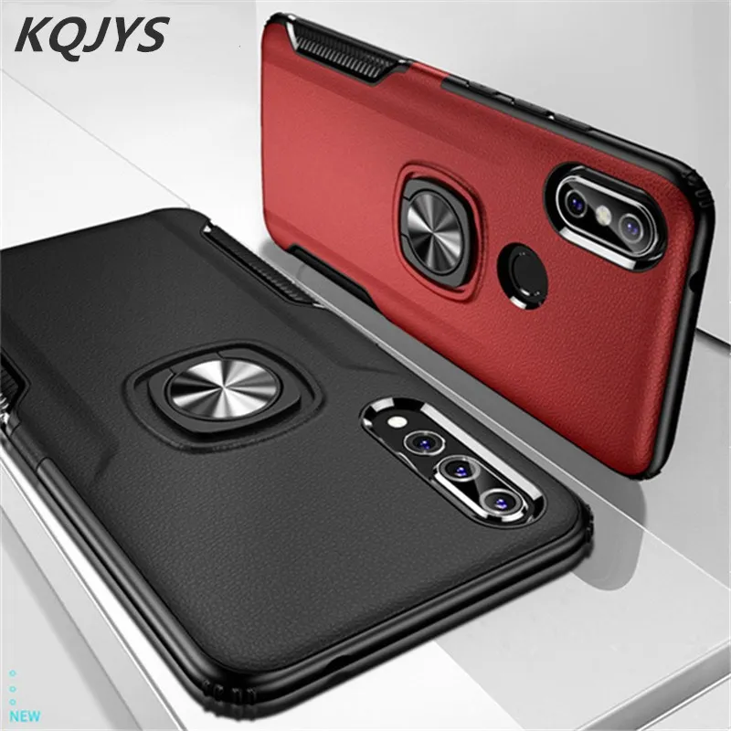 Магнитный металлический чехол KQJYS для Huawei Glory V10 7X кольцевой экран P20 Pro Lite Nova 3 3e 3i