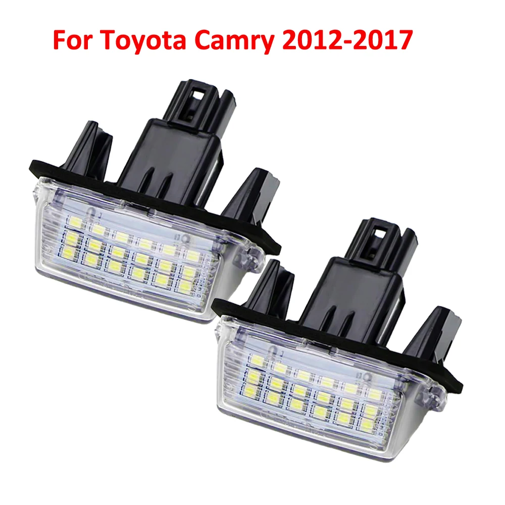 2 шт., задний номерной знак Canbus для Toyota Camry 2017, 2016, 2015, 2014, 2013, 2012, 2011, 2010, 2009, 2008, 2007, 2006, 2002-