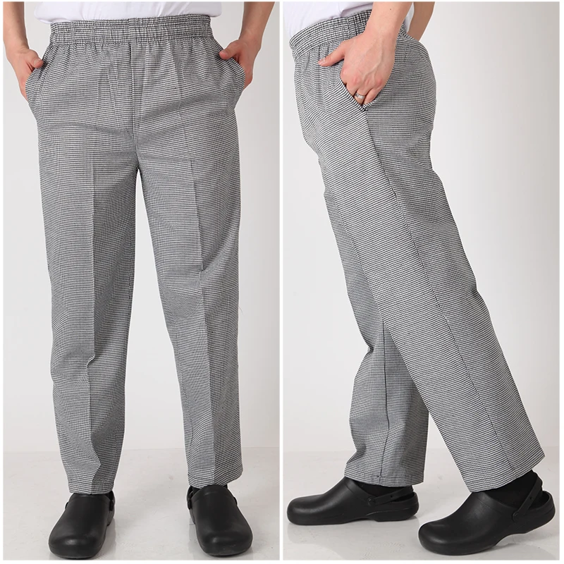 Унисекс униформа шеф повара брюки для ресторана и кухни штаны с эластичным