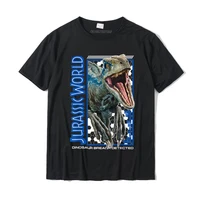 jurassic world two blue dino breach graphic t shirt prevalent mens tshirts cotton tops shirt design plus size