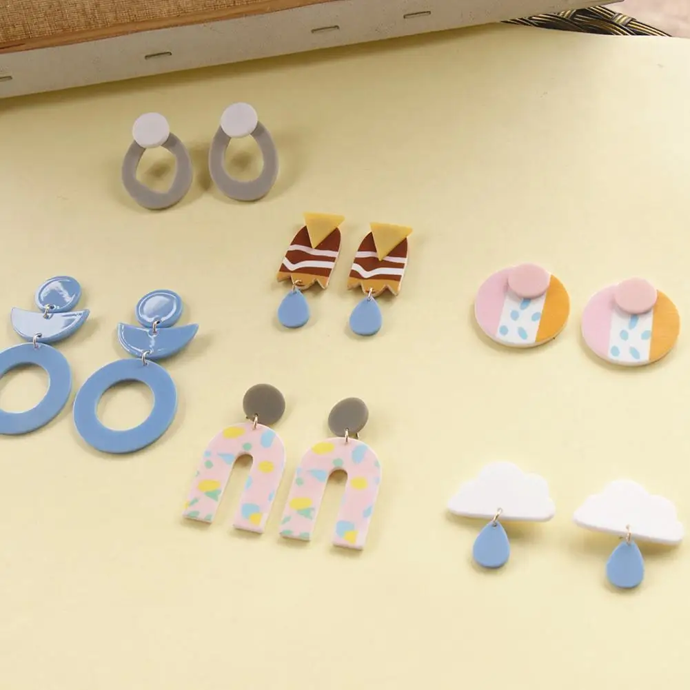 Серьги в виде леса облака повседневной жизни для женщин ювелирные изделия