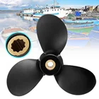 Пропеллер 7 дюймов 12x6 для лодки, подвесной двигатель для Suzuki 4-6HP 58110-91JL0-019, черный, 10 шлицевых зубьев, алюминиевый сплав