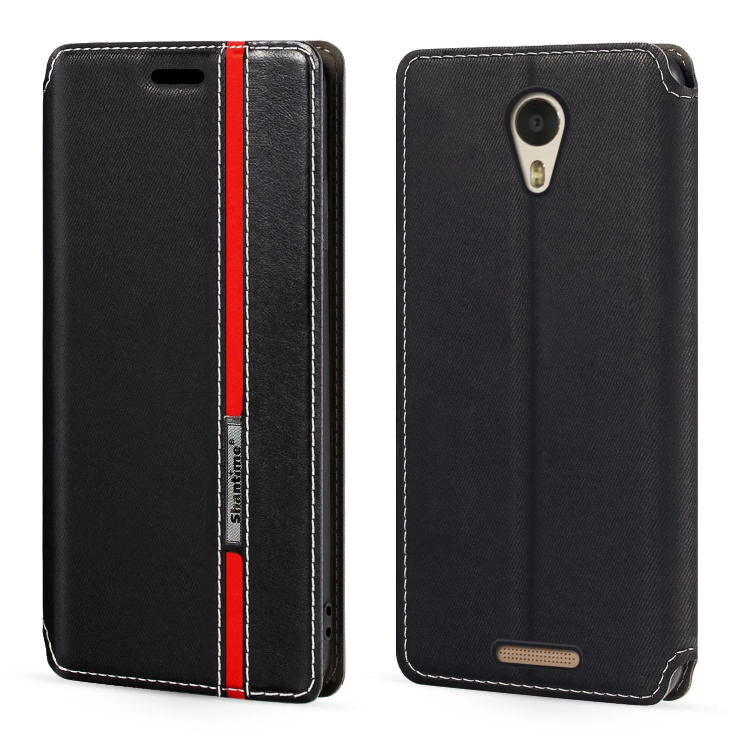 

Модный разноцветный кожаный чехол-книжка с магнитной застежкой и отделением для карт для BQ Aquaris 5201