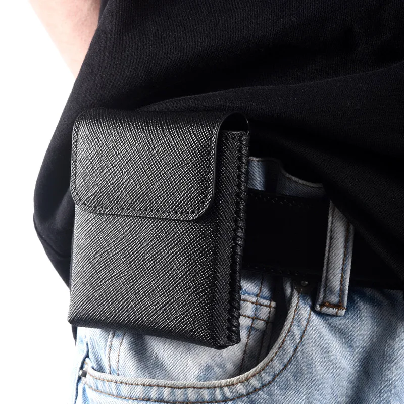 

Genuine Leather Case Pouch For Samsung Galaxy Z Flip 3 Protective Pouch for Motorola Razr 5g Case Bag for Galaxy Z Flip Case