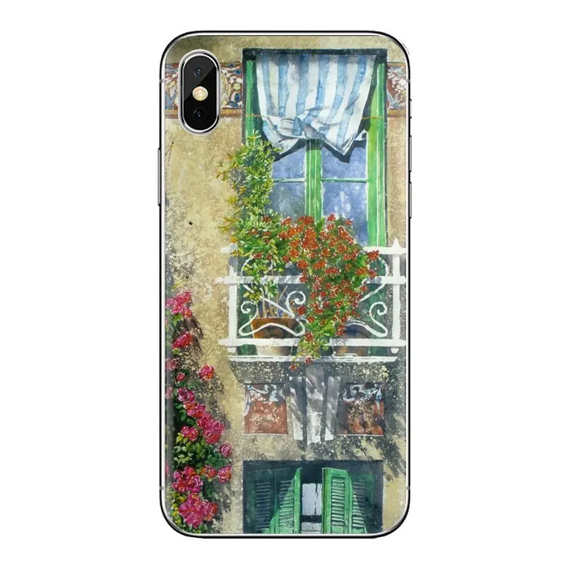 Мягкие прозрачные чехлы в виде ракушки Provence Фреска для huawei G7 G8 P7 P8 P9 P10 P20 P30 Lite Mini Pro