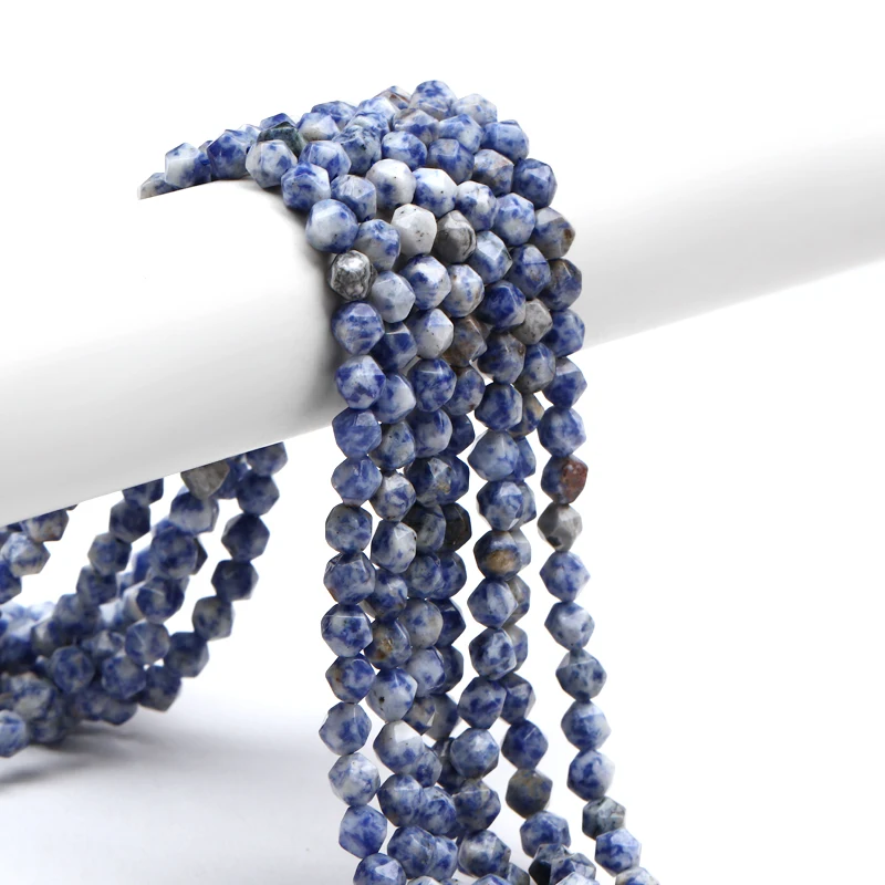 

Hesiod 8mm Blue Mixed Snowflake Agates Loose Beads Irregular Natural Stone Spacer Beads DIY Necklace Bracelet Jewelry Making