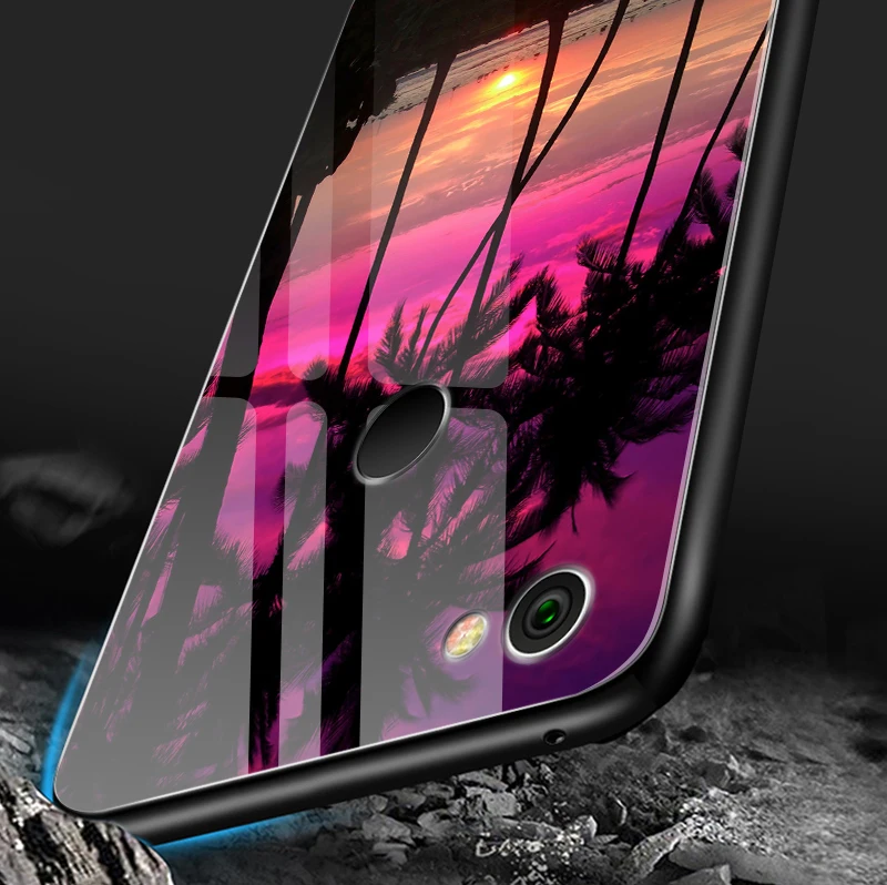 Чехол из закаленного стекла для Xiaomi 5X6X8 9 SE A1 A2 Lite TPU Capa для Redmi Note 4x 5A 6 7 Pro Prime роскошный противоударный жесткий чехол