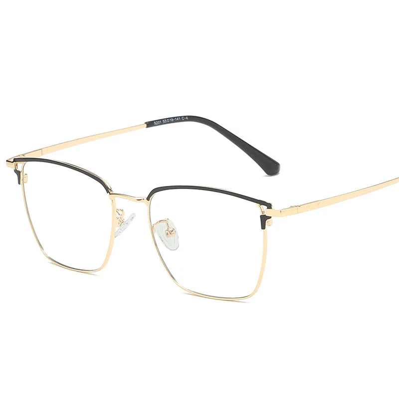 

New fashion simple anti-blue light flat mirror business men and women ultra light glasses frame can be equipped with myopia