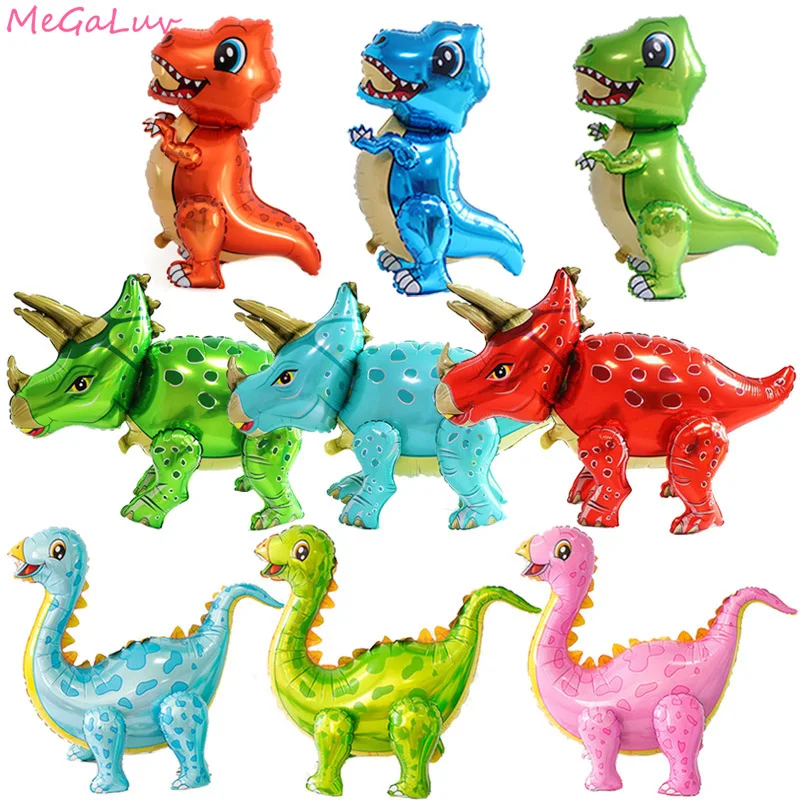 4D сборка динозавр воздушный шарик из фольги в форме виде единорога мультфильма