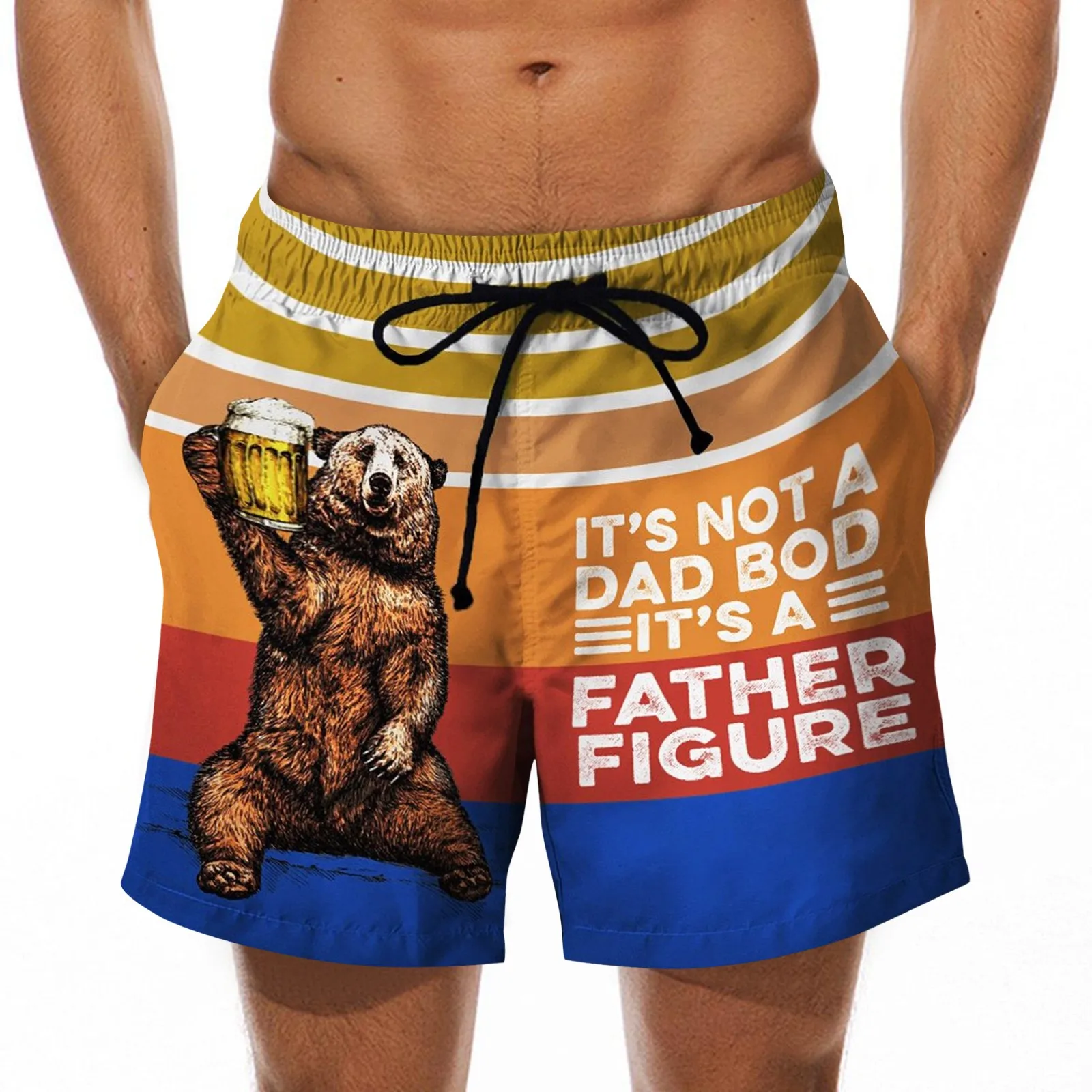 Мужские шорты на шнуровке 2021 повседневные пляжные рабочие Брюки с принтом модный