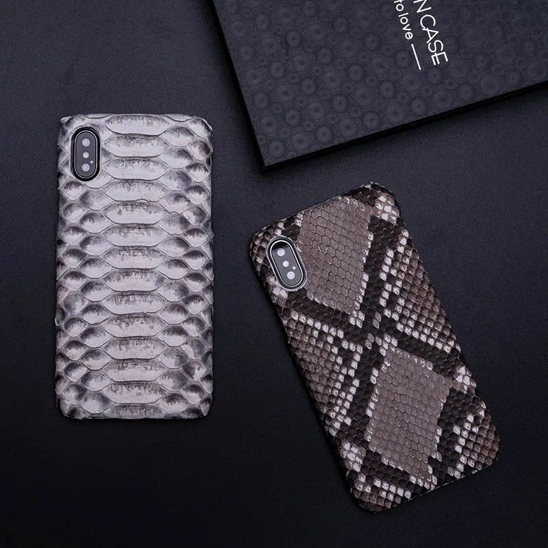 Чехлы для телефонов из кожи питона IPhone X Xs Max XR полузавернутый чехол мягкий 6 6S 7 8 Plus