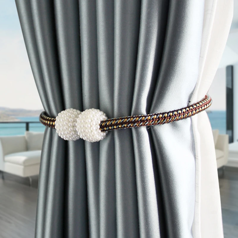 

1Piece Magnetic Curtain Clip Curtain Holders Tieback Buckle Clips Hanging Ball Buckle Tie Back Curtain Accessories Home Decor