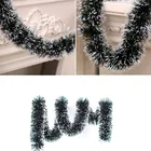 2 м рождественские полосатые топы, украшения для бара, лента, темно-зеленая гирлянда, белая граница, рождественская елка, Домашняя вечеринка, настенные украшения для дверей