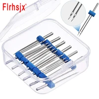 flrhsjx 39pcs twin needles double needle sewing machine needle with plastic pin storage box 3 size 290 390 490