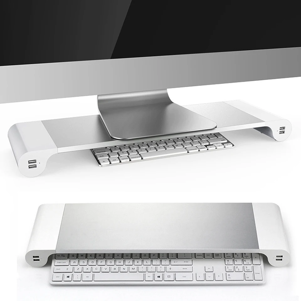 Ноутбук монитор настольная подставка пробел док станция с 4 портами usb Для iMac MacBook