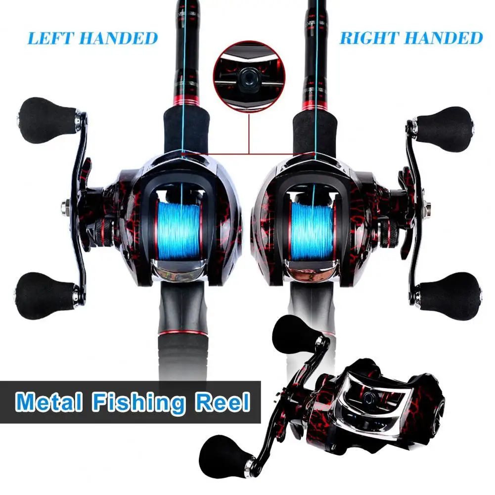 

Proberos fishing gear fishing reel 7:1:1 ultra-light streamlined 15LB-22LB magnetic brake bait throwing reel for easy fishing