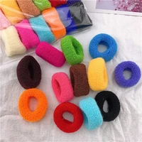 6pcs 12pcsset female students headwear hair accessories thick ring playful hair bands head rope ponytail holder