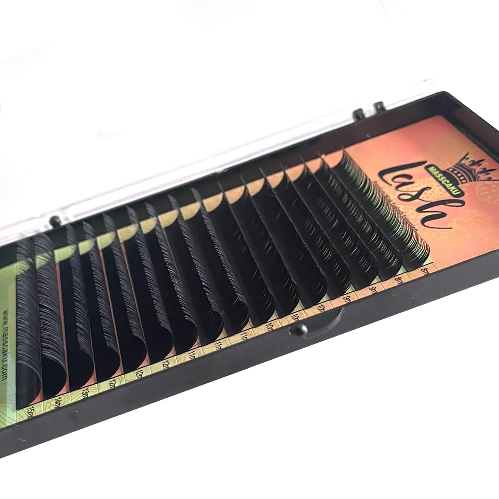 

MASSCAKU wholesale super soft luxury Professionals individual mink eyelashes fake cilios individual eyelash extension lashes