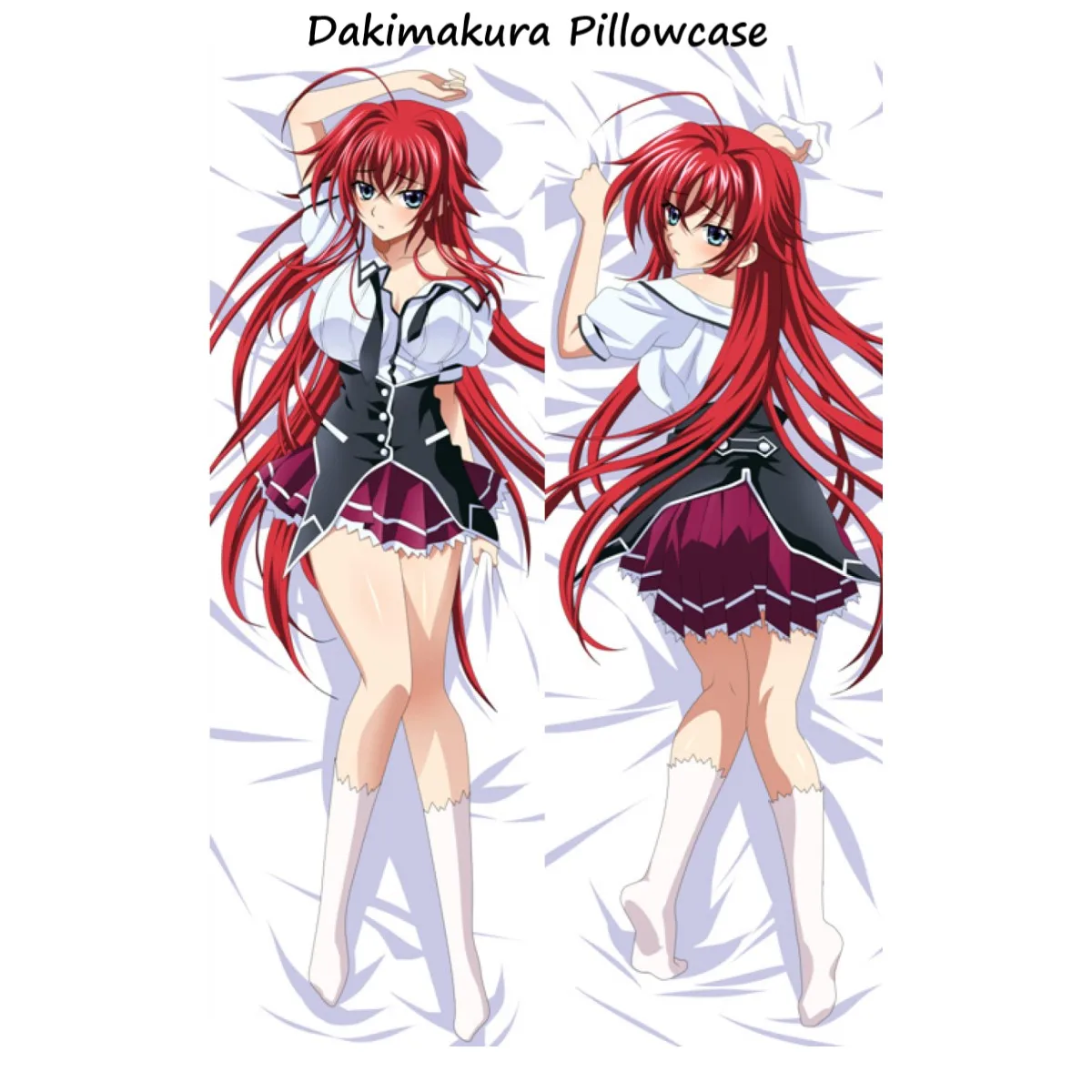 

Подушка DxD дакимакура для старшей школы, наволочка Rias Gremory для косплея, милая Loli, для девушек, аниме обнимающее тело, Отаку, наволочка для кров...