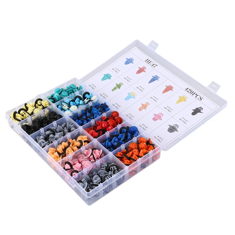 420 шт. комплект зажимов для автомобильного крыла колпак бампер передний спойлер