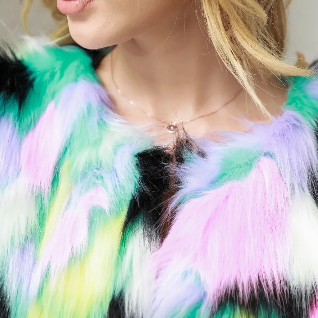 Новое пальто из искусственного меха 2019 зимнее женское модное Бохо верхняя одежда