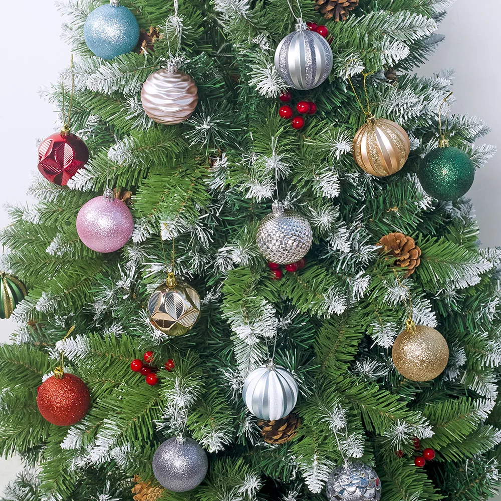 

12PCS Christmas Tree Ball Decor Ball Bauble Christmas Party Hanging Ball Ornament 6cm Decorations For Home Xmas Decoration Gifts