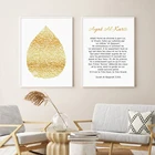 Исламская каллиграфия золото аят аль-КУРСИ Коран картины холст картина, печатный плакат настенное искусство для гостиной интерьер домашний декор