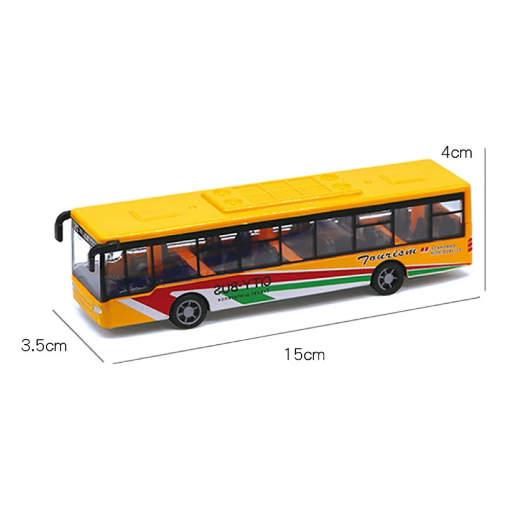 

Alloy Mini Simulation Pull Back Car Bus Model Desktop Decor Kids Collectible Toy
