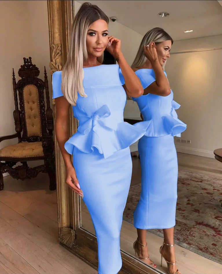 Платье из двух предметов большого размера сексуальное платье с открытым плечом и