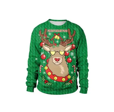 Size E New listing Christmas Sweaters Stylish Unisex Men Women Santa Claus Ugly Christmas Sweater Novelty Sexy RED Retro Sweater - Цвет: Size E