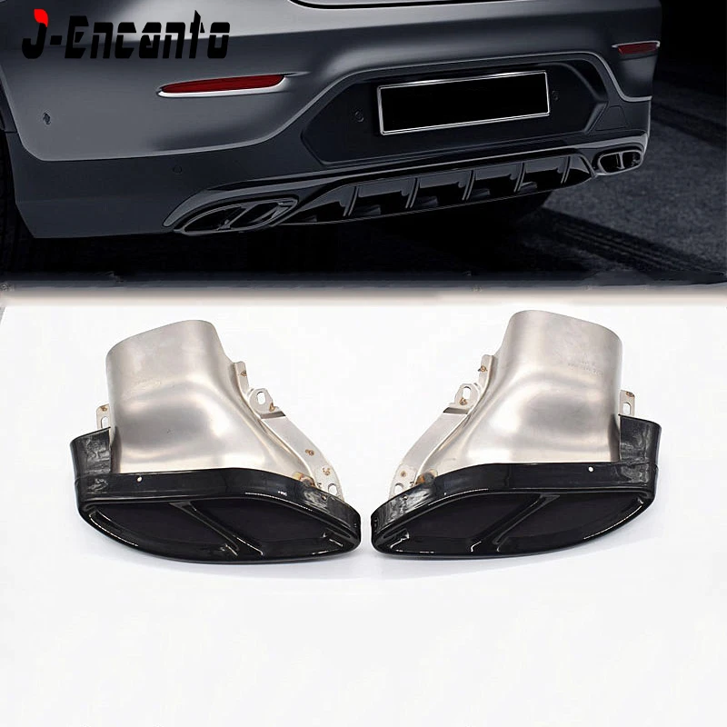 Наконечники для выхлопных труб Mercedes E coupe C43 C Class W205 C200 / C250 C300 c450 GLC43 450X253 W253 GLE450 gle43