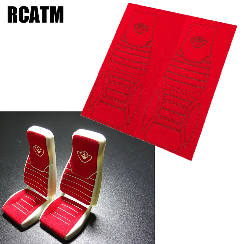 Наклейка на сиденье водителя бархатное украшение для стула 1/14 Tamyia Rc Truck Scania R620 R470 2