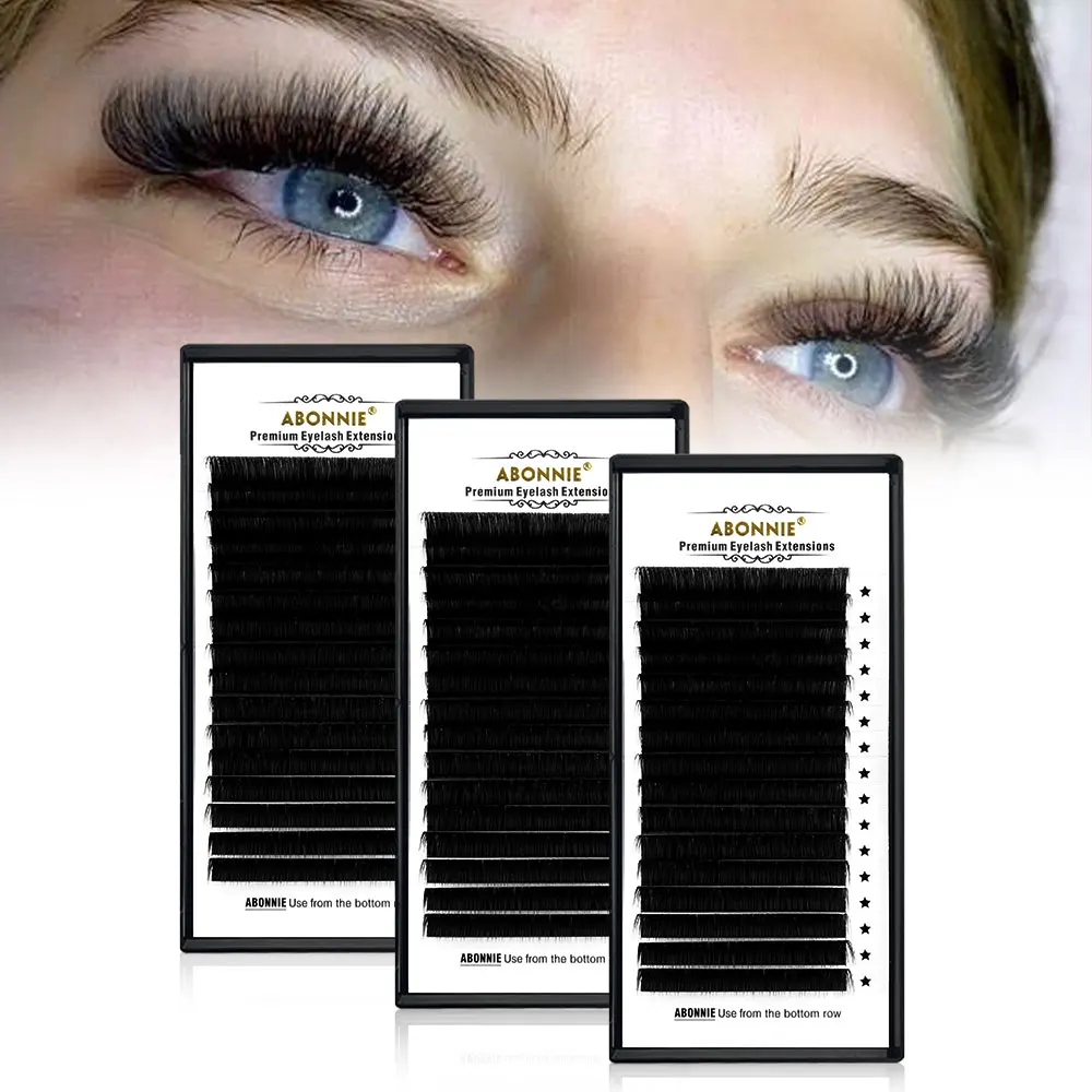 

Abonnie 8-18mm Mix Lashes Mink Premium Synthetic Mink Eyelash False Individual Eyelash Cilia Lash Extension