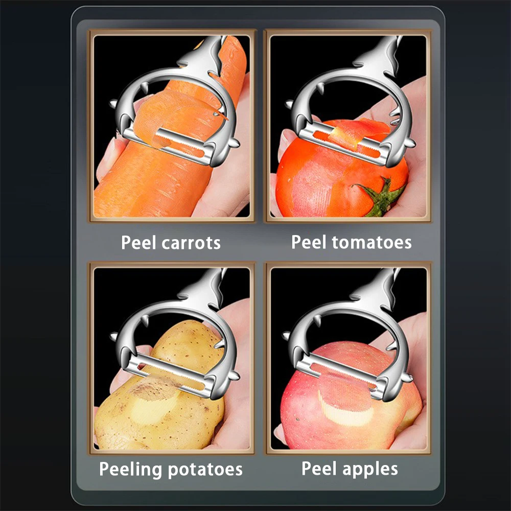 Нож для чистки фруктов и овощей бытовой кухонный инструмент из цинкового сплава