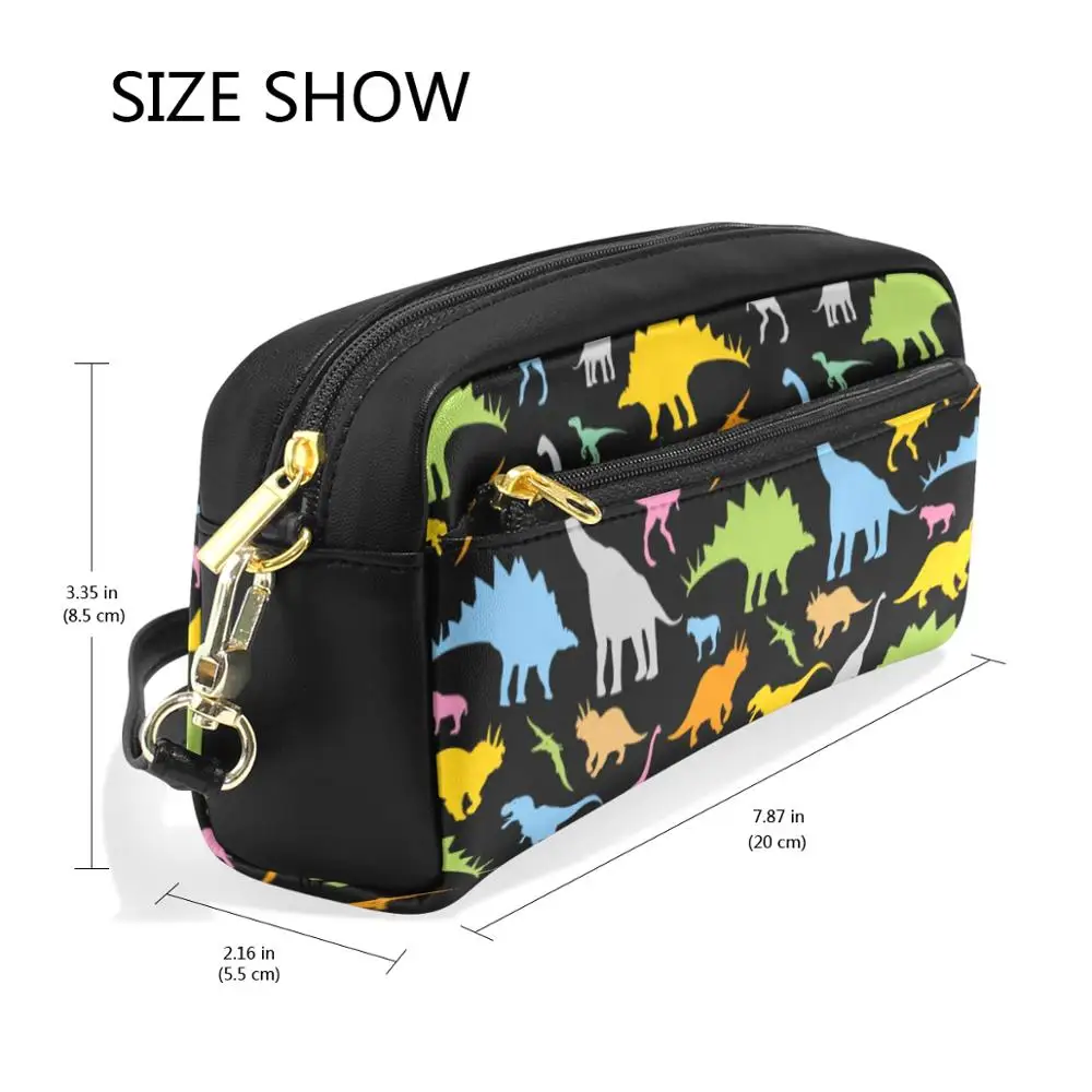 Большой чехол карандаш на молнии школьный для девочек и мальчиков канцелярские